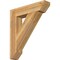 Ekena Millwork Traditional Slat Rough Sawn Bracket, Western Red Cedar, 6"W x 30"D x 34"H BKT06X30X34TRA06RWR - alternate 1